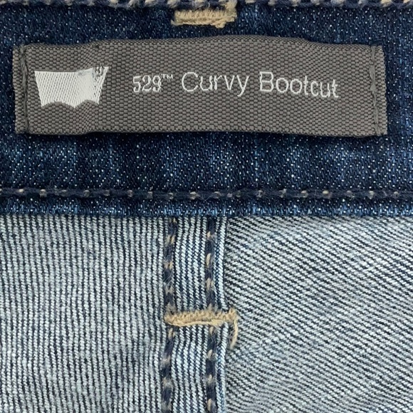 Levi’s Strauss 529 Curvy Boot Cut Jeans Size 29 - Picture 9 of 11